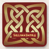 Bronze Tone Celtic Knot Getränkeuntersetzer (Vorderseite)
