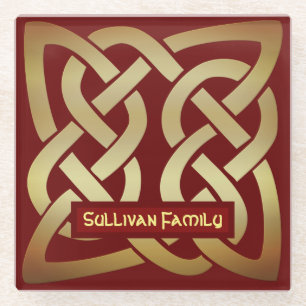 Bronze Tone Celtic Knot Glasuntersetzer