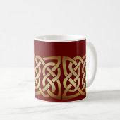 Bronze Tone Celtic Knot Kaffeetasse (VorderseiteRechts)