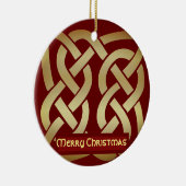 Bronze Tone Celtic Knot Keramik Ornament (Rechts)