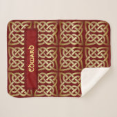 Bronze Tone Celtic Knot Sherpadecke (Vorderseite (Horizontal))