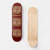 Bronze Tone Celtic Knot Skateboard (Vorderseite)
