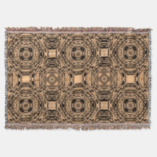Bronze Tone Geometric Abstrakt Decke (Vorderseite)