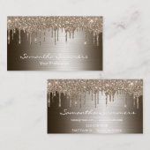 Bronze-Tropfen Metal Elegante Anpassen des Glitzer Visitenkarte (Vorne/Hinten)