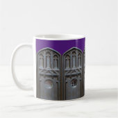 Bronze Tudor Gothic Arch Custom Monogram Kaffeetasse (Links)