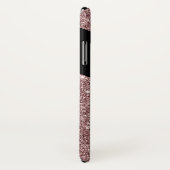 Bronze und Glitzer, elegante Monogramm Case-Mate iPhone Hülle (Hinten/Rechts)