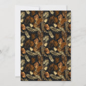 Bronze- und Goldleopard-Junggeselinnen-Abschied Einladung (Rückseite)