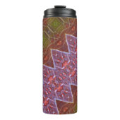 Bronze und grünes Leaf 13 Thermosbecher (Vorderseite)