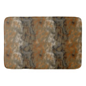 Bronze- und Kupfermarmor Abstrakt Badematte (Vorderseite)