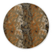 Bronze- und Kupfermarmor Abstrakt Keramikknauf (Vorderseite)