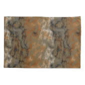 Bronze- und Kupfermarmor Abstrakt Kissenbezug (Rückseite)