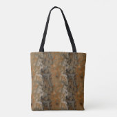Bronze- und Kupfermarmor-Abstrakt Tasche (Rückseite)
