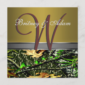 Bronze und moosige grüne einladung