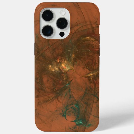 Bronze- und Oliven-abstrakter Kunstkoffer Case-Mate iPhone Hülle (Rückseite)