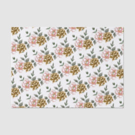 Bronze- und Pink-Peony-Tissue Seidenpapier