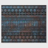 Bronze und Rost Vintages aztekisches peruanisches Geschenkpapier (Flach)