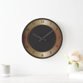 Bronze und schwarze Mauer Große Wanduhr (Zuhause)