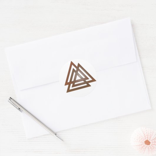 Bronze Valknut Stickers (Umschlag)