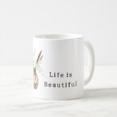 Bronze-Vase-Pflanzen Kaffeetasse (VorderseiteRechts)