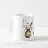Bronze-Vase-Pflanzen Kaffeetasse (Vorderseite Links)