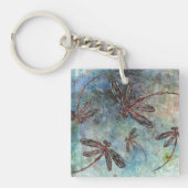 Bronze-verzauberte Libellen auf einem Starry Sky M Schlüsselanhänger (Vorderseite)