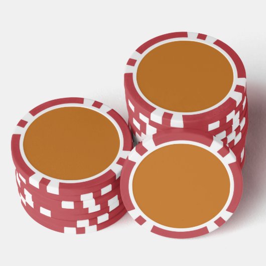 Bronze (Vollfarbe) Pokerchips (Stapel)