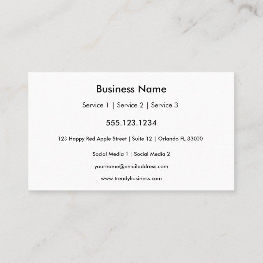 Bronze-Wachs-Siegel Visitenkarte (Rückseite)