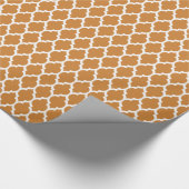 Bronze White marokkanische Quatrefolienmuster #4 Geschenkpapier (Ecke)
