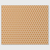 Bronze White marokkanische Quatrefolienmuster #4 Geschenkpapier (Flach)