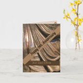 Bronze zum neunzehnten Hochzeitstag Karte (Gelbe Blume)