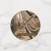 Bronze zum neunzehnten Hochzeitstag Konfetti (Klein Vorderseite)