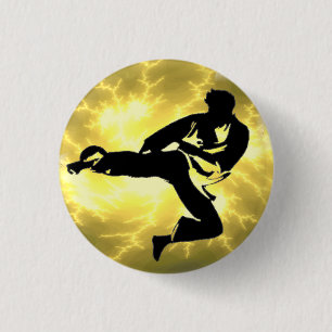 Bronzebeleuchtungs-Mann-Knopf Button