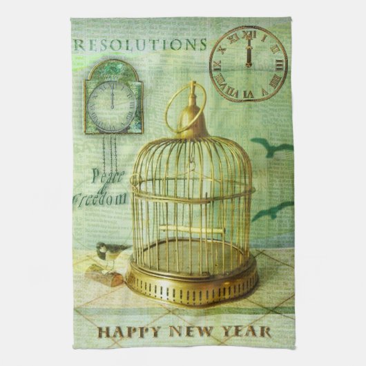BronzeBirdcage Handtuch (Vertikal)
