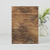 Bronzebraun, Farbe Golden Horizontal Einladung (Stehend Vorderseite)