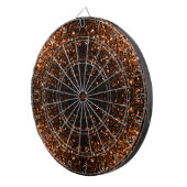 Bronzebraun-Imitat aus Kupfer Glitzer Glitzern Dartscheibe (Vorderseite rechts)
