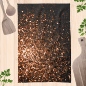 Bronzebraun-Imitat aus Kupfer Glitzer Glitzern Küchentuch