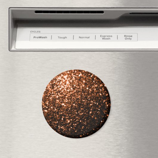 Bronzebraun-Imitat aus Kupfer Glitzer Glitzern Magnet (In Situ (Geschirrspüler))