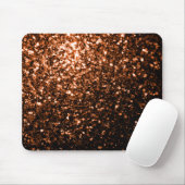Bronzebraun-Imitat aus Kupfer Glitzer Glitzern Mousepad (Mit Mouse)