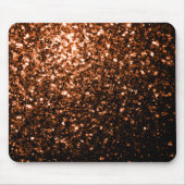 Bronzebraun-Imitat aus Kupfer Glitzer Glitzern Mousepad (Vorne)
