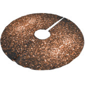 Bronzebraun-Imitat aus Kupfer Glitzer Glitzern Polyester Weihnachtsbaumdecke (Schrägansicht)