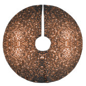 Bronzebraun-Imitat aus Kupfer Glitzer Glitzern Polyester Weihnachtsbaumdecke (Vorderseite)