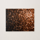 Bronzebraun-Imitat aus Kupfer Glitzer Glitzern Puzzle (Horizontal)