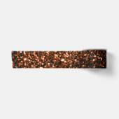 Bronzebraun-Imitat aus Kupfer Glitzer Glitzern Satinband (Vorderseite)