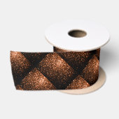 Bronzebraun-Imitat aus Kupfer Glitzer Glitzern Satinband (Spule)