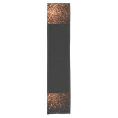 Bronzebraun Imitat aus Kupfer Glitzer Glitzern, sc Kurzer Tischläufer (Vorderseite)