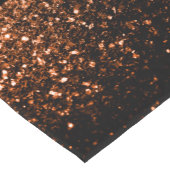 Bronzebraun Imitat aus Kupfer Glitzer Glitzern, sc Kurzer Tischläufer (Ecke)