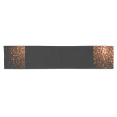 Bronzebraun Imitat aus Kupfer Glitzer Glitzern, sc Kurzer Tischläufer (Horizontal)