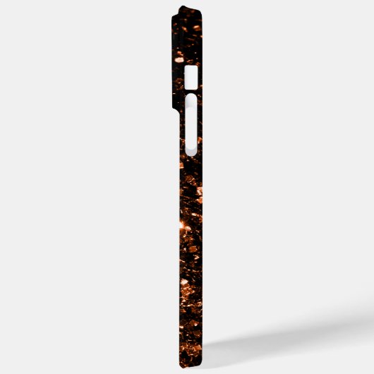 Bronzebraun Imitate aus Kupfer Glitzer Glitzern Te Case-Mate iPhone Hülle (Rückseite / Links)
