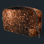 Bronzebraun-Imitate aus Kupfer Glitzer Glitzern Waschbeutel<br><div class="desc">Bronze Imitate Glitzer Glitzern Tasche. Coole Mode-Accessoires für sie. Schöne mädchenhafte Kupfer glänzende Glitzer Glitzern Design. Foto der Glitzern,  nicht echter Glitzer! Erstellen Sie ein einzigartiges und personalisiertes Geschenk mit einer benutzerdefinierten Touch!</div>