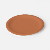 Bronzebraun Pappteller (Schrägansicht)